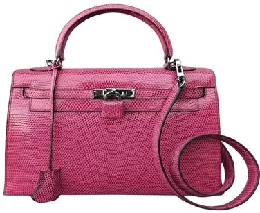 Hermès Kelly 25 Sellier de lagarto rosa