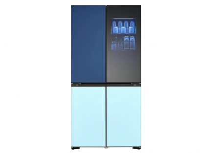 LG GMV960NNME American Refrigerator with Customizable Finish and Lighting