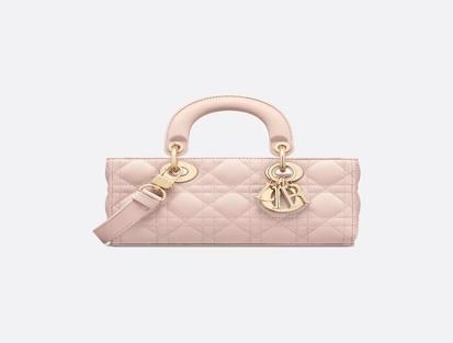 Dior Lady D-Joy Powder Pink Cannage Leather Handbag