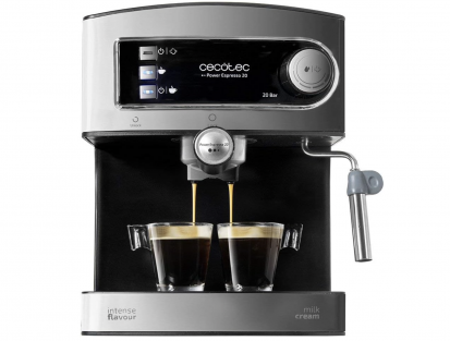 Cecotec Power Espresso 20 Manual Espresso Machine with Steam Wand