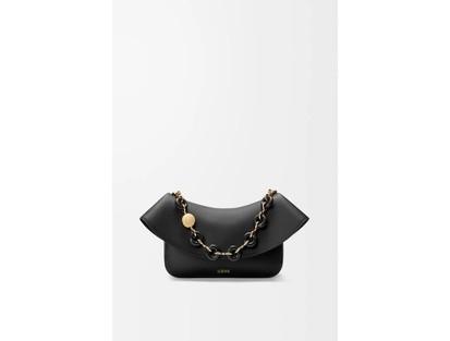 Loewe Ola leather Black medium handbag with removable strap