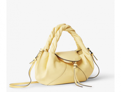 Fendi Spy Small Bag in Yellow Calfskin Leather