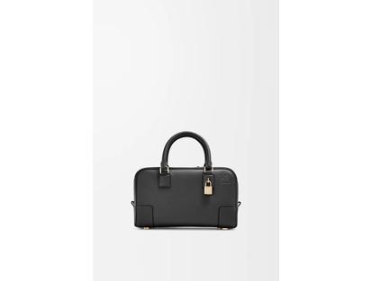 Loewe Amazona 23 Leather Black Handbag with Emblematic Lock