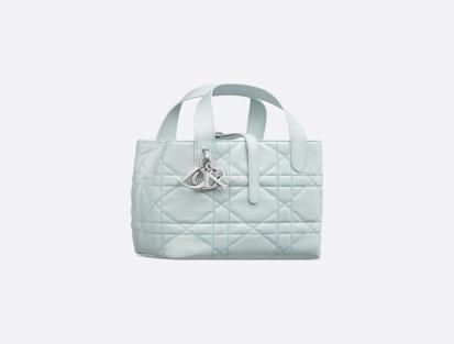 Dior Tote Toujours Piel Macrocannage Calfskin Bag Blue