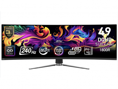 MSI Mpg 491CQPX Gaming Monitor QD-OLED 49 Inch 240 Hz