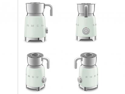 Smeg MFF11BLEU Induction Milk Frother With 50s Style Design