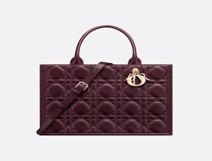 Dior Book Tote Piel Macrocannage gris Leather Tote