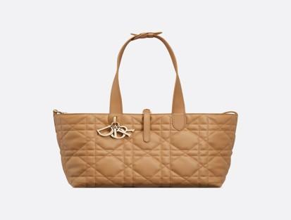 Dior Toujours Leather Macrocannage Gold Handbag collection piece