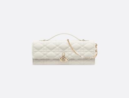 My Dior Cannage latte mini bag with removable chain
