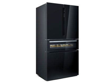 Siemens KF96RSBEA American Fridge Freezer 572-Liter Black Capacity