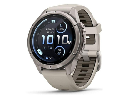 Garmin fēnix 9 Pro inReach LTE 43mm titanyum / kayış silikon·beyaz
