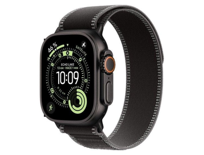 Apple Watch Ultra 3 GPS + Cellular 49mm siyah titanyum / kayış Loop Trail siyah/antrasit M/L