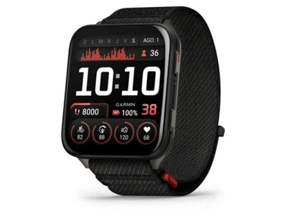 Garmin Venu X1·AMOLED 2 inç·GPS/Bluetooth/Wi-Fi·siyah titanyum·siyah naylon ComfortFit kayış·32 GB