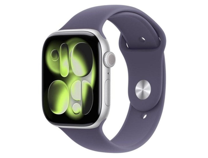 Apple Watch Series 11 GPS + Cellular 46mm Aluminium Silver / Band Sport Lilac Mist S/M