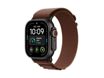 Apple Watch Ultra 4 GPS + Cellular 49mm siyah titanyum / kayış Loop Alpine bordo M