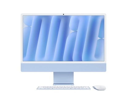 CPU Apple iMac 24" M4, 10 core CPU/10 GPU, 24 GB, SSD da 512 GB, blu