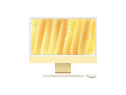 CPU Apple iMac 24" M4, 8 core CPU/8 GPU, 24 GB, SSD da 1 TB, giallo + tastiera numerica Touch ID e Trackpad