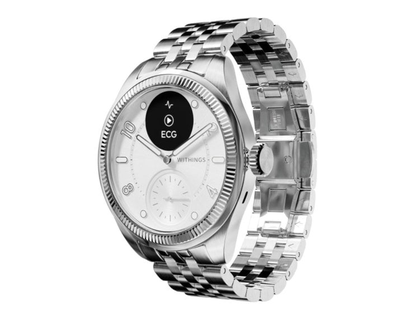 Withings ScanWatch Nova Brilliant · 39 mm · Bluetooth/Connected GPS · Grey stainless steel · Metal bracelet