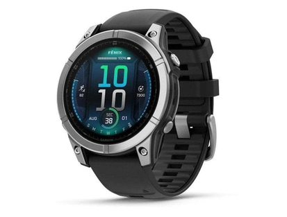 Garmin fēnix E 47 mm stainless steel, black silicone