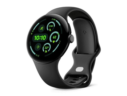 Google Pixel Watch 3 Wi-Fi + 4G 45mm Aluminium Black Matte and Band Sport Obsidian