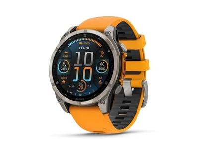 Garmin fēnix 8 GPS Wi-Fi 47mm AMOLED safir titanyum turuncu