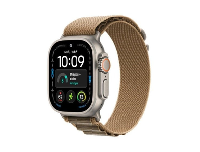 Apple Watch Ultra 4 GPS + Cellular 49mm doğal titanyum / kayış Loop Alpine çöl rengi M