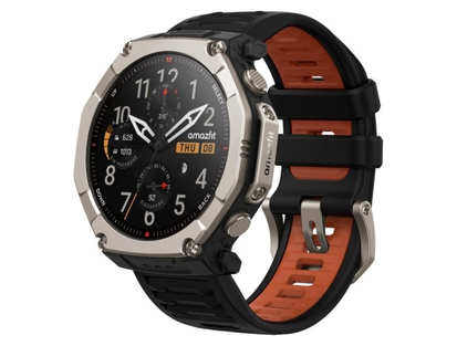 Amazfit T-Rex Ultra 2 · 51 mm · GPS/NFC · AMOLED · Titanium · Black/brown band · One size