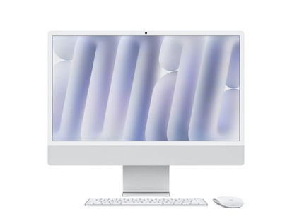 CPU Apple iMac 24" M4, 10 core CPU/10 GPU, 16 GB, SSD da 256 GB, argento, vetro con nanotexture