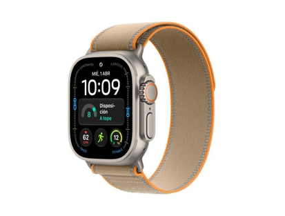 Apple Watch Ultra 4 GPS + Cellular 49 mm doğal titanyum, kum rengi Trail M/L