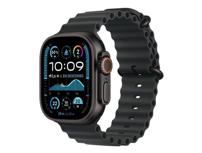 Apple Watch Ultra 2 GPS + Cellular 49mm siyah titanyum / kayış Ocean kayış siyah