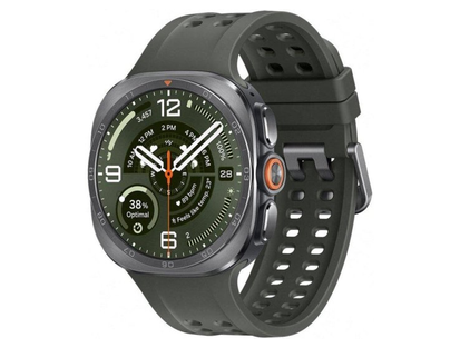 Samsung Galaxy Watch Ultra 2 LTE 47 mm titanyum gümüş, yeşil kayış