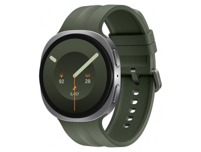 Samsung Galaxy Watch9 · 44 mm · LTE/GPS · Silver · Green band