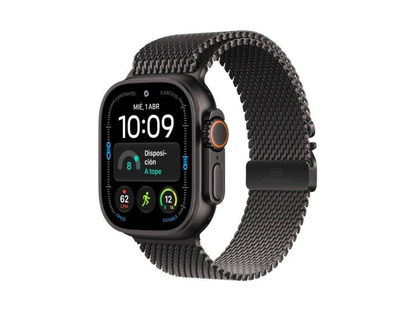 Apple Watch Ultra 4·49 mm·GPS + Cellular·siyah titanyum·siyah Milanese Loop·M