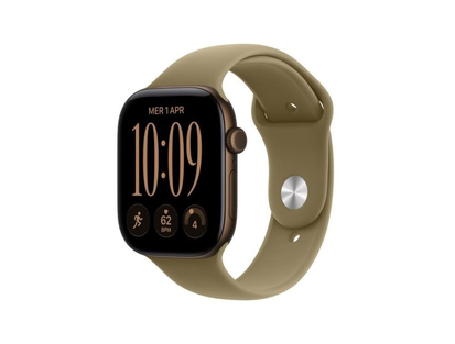 Apple Watch Series 12 GPS + Cellular 46 mm bronz alüminyum, zeytin yeşili Sport M/L