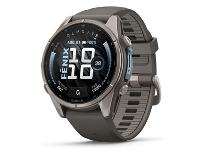 Garmin fēnix 9 GPS Bluetooth Wi-Fi 43 mm titanyum gri, silikon