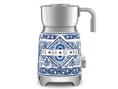 Smeg MFF01DGBEU Blu Mediterraneo Dolce Gabbana Induction Milk Frother