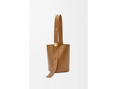 Loewe Pebble Bucket Medium Brown Leather Bag Shoulder or Crossbody