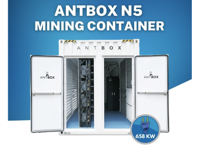 Bitmain Antbox N5 20HQ 658KW Mobile Mining Container Outdoor V2
