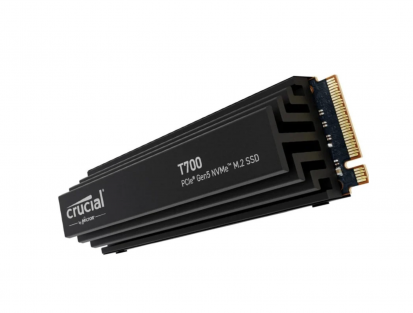 Crucial T700 4TB PCIe Gen5 NVMe M2 with heatsink