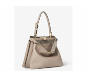 Fendi Peekaboo Soft Medium Gris Handbag Iconic Classic