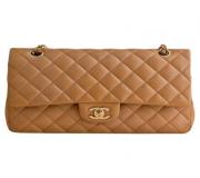 Chanel Classic Medium Beige Bag with Double Flap