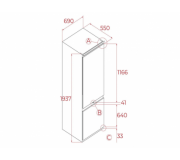Teka Combi Refrigerator TEKARBF-78780-FI Built-in White No Frost