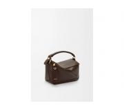 Loewe Featherlight Puzzle Bag in Dark Brown Leather