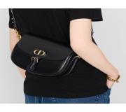 Dior Bobby Calfskin Box Bag in Black Hobo Style