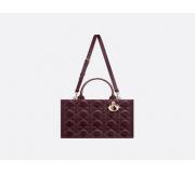 Dior Book Tote Purple Macrocannage Leather by Dior