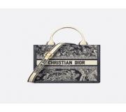 Dior Book Tote Toile de Jouy Reverse azul
