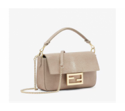 Fendi Baguette Mini Grey Stingray Leather Exotic Handbag