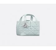 Dior Tote Toujours Piel Macrocannage Calfskin Bag Blue