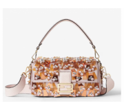 Fendi Baguette Iconic Medium Satin Pink Bag Design