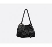 Dior Motion Leather Macrocannage Black Medium Shoulder Handbag